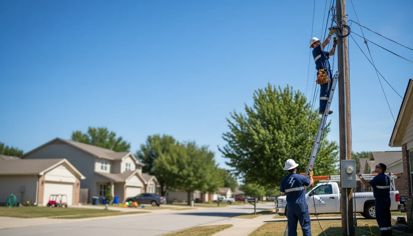 Residential electrician providing installation services in Hooven, OH